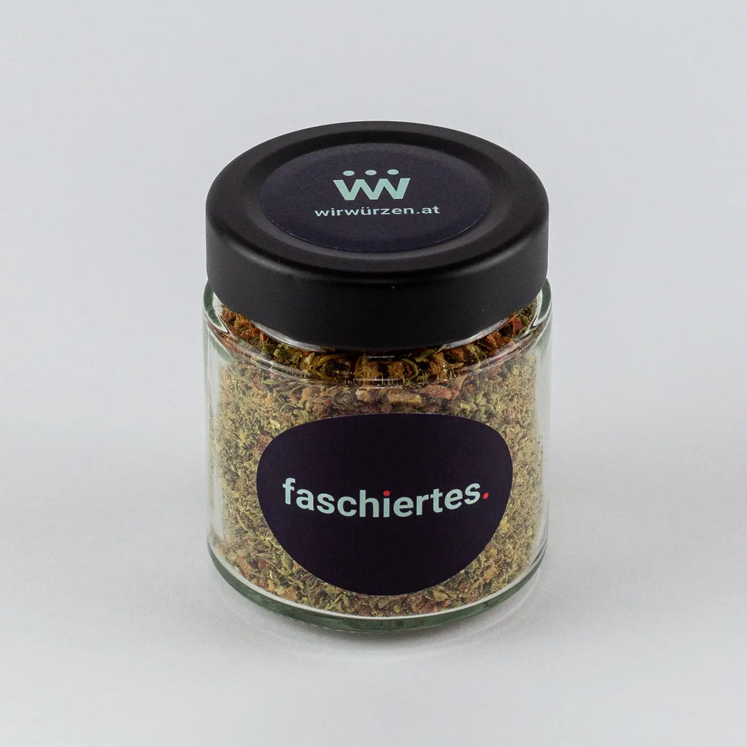 Faschiertes 70 g Glas – aromatische Gewürzmischung für Hackfleisch, Fleischgerichte und Braten