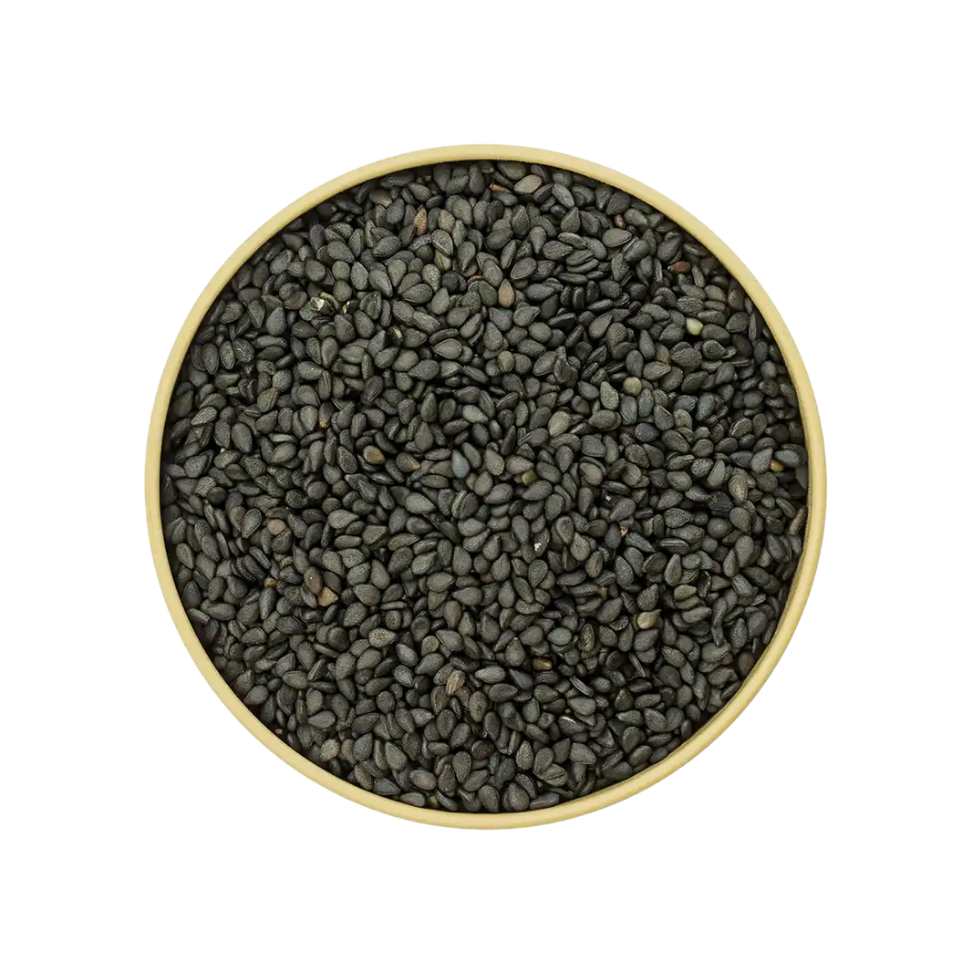 Schwarzer Sesam – geröstete schwarze Sesamsamen mit nussigem Aroma
