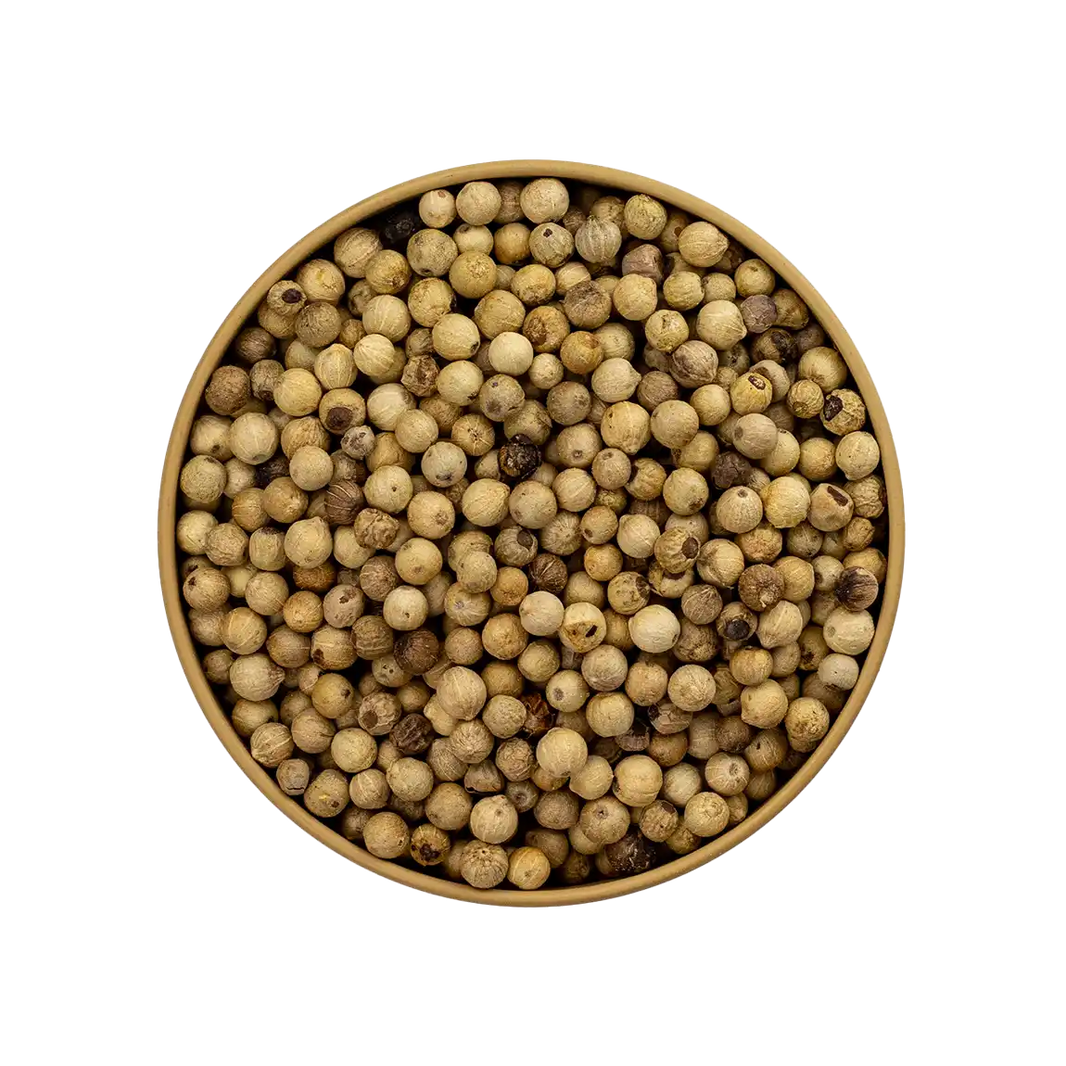 Weißer Pfeffer – ganze Pfefferkörner mit mild-würzigem Aroma